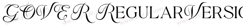 GOVER RegularVersion字体转换